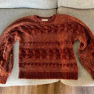 Burnt orange pullover sweater